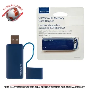 Insignia SD/MicroSD Memory Card Reader USB 3.0 for PC, Camera & Devices