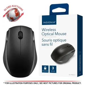 Insignia Wireless Optical Mouse 2.4GHz 1600 DPI 3 Buttons (NS PWM3 C)