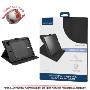 Insignia iPad Folio Case with Stand for 10.2 to 11 Inch Models (NS IP2411UFB C)