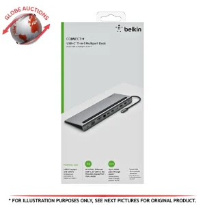 Belkin 100-Watt Connect USB-C 11-in-1 Multiport 4K HDMI Dock (Model: INCO04)