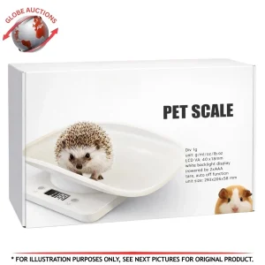 Digital Small Pet Scale White LCD Display 10-kg Capacity (Lightweight/Portable)