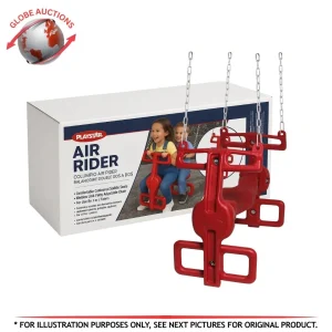 PlayStar Air Rider Double Swing Red Contoured Seats Adjustable Chain