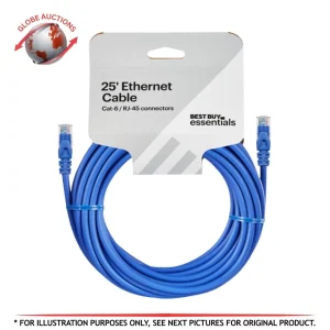 Best Buy Essentials 25-ft Ethernet Cable with connectors Cat-6 (RJ-45) – Blue