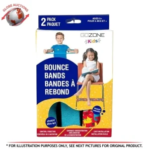 GoZone Kids Bounce Bands 2-Pack – Focus & Fidget Bands Ages 5+ (Blue Combo)