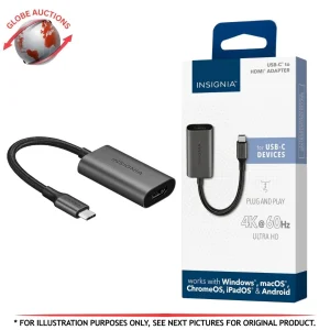 Insignia USB-C to HDMI Adapter – 4K 60Hz – (Model NS-PA3CHD-C)