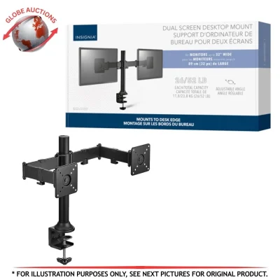 Insignia Dual Screen Desktop Monitor Mount (Fits Two Monitors Up To 32 Inch)