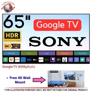 Sony 65" 4K UHD HDR LED Smart Google TV (KD65X77L)