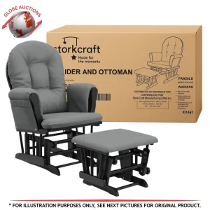 Storkcraft Hoop Nursing Glider & Ottoman in box