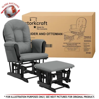 Storkcraft Hoop Nursing Glider & Ottoman in box